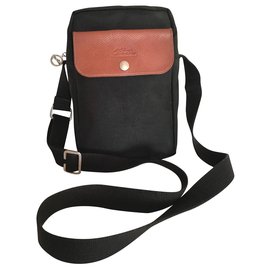 Longchamp Sacs Porte-documents Marron Noir