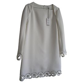 Carven Dress Eggshell Triacetate Eggshell