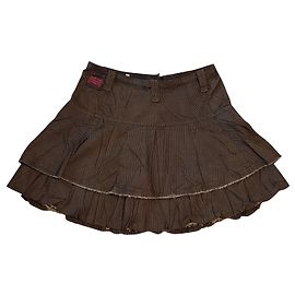 Jupe Courte Marithé & François Girbaud - Taille 40 - Marron Coton - Occasion TBE