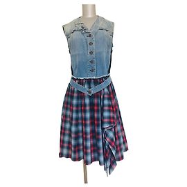 Mcq Abiti Rosso Blu Blu scuro
