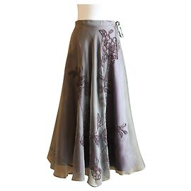 Splendida gonna in seta Armand Ventilo Multicolore