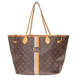 Bolsa Louis Vuitton Neverfull GM em lona monograma e couro natural Marrom