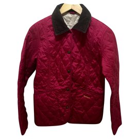Barbour-Giacca trapuntata rossa di Liddlesdale-Rosso