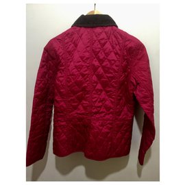 Barbour-Giacca trapuntata rossa di Liddlesdale-Rosso