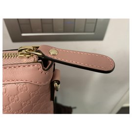 Gucci-borsa gucci in pelle guccissima rosa nuovissima-Rosa