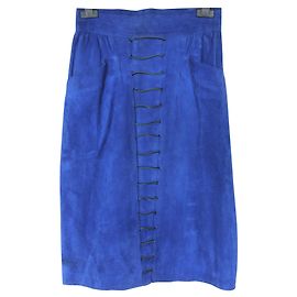 Thierry Mugler Skirts Black Blue