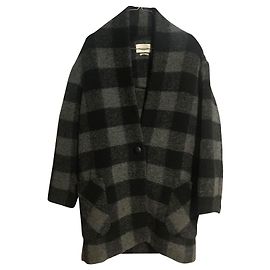Isabel Marant Coats, Outerwear Black Grey