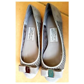 Salvatore Ferragamo-Ballerine-Grigio