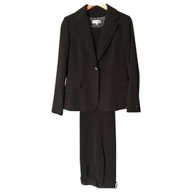 Gerard Darel-Hermoso traje pantalon-Negro,Marrón oscuro