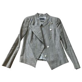 Emporio Armani Superb short structured jacket Grey