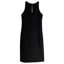Vestido negro Karl Lagerfeld de algodón y elastano Negro