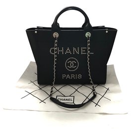 Chanel-Bolsa grande-Negro