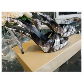 Sergio Rossi-Patent heels-Black,White