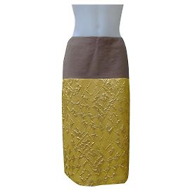 Dries Van Noten gonne Beige D'oro Giallo