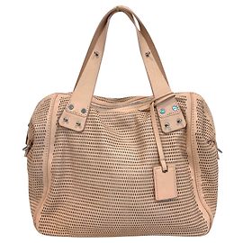 Mcq Perforated leather nude/powder color handbag Peach