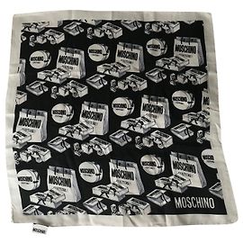 Moschino Lenços de seda Preto