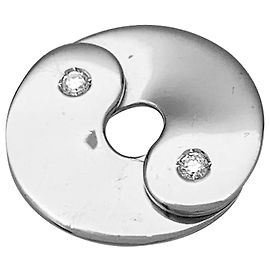 Dinh Van motif "lined-sense" pattern in white gold, diamants. Other
