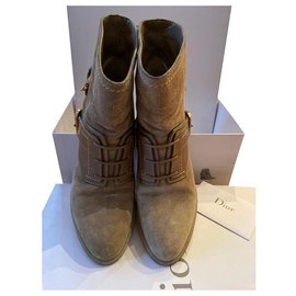 Dior-Dior Amazone booties-Taupe