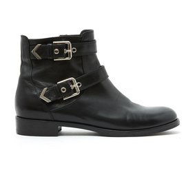 Gianvito Rossi-BIKER BLACK EU37.5-Negro