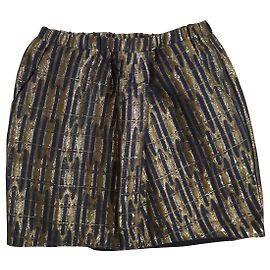 Gonna Pomandère blu e oro Taglia 42 Blu Multicolore D'oro