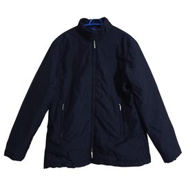 Burberry Blue Jacket Wool Blend Blue