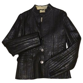 Loewe leather jacket Black