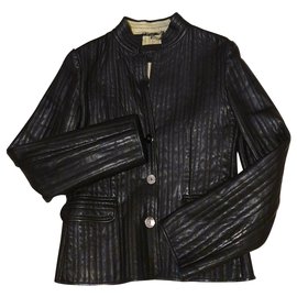 Loewe-Loewe leather jacket-Black