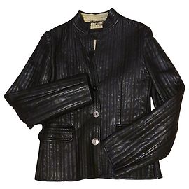 Loewe Lederjacke Schwarz