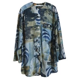 Camicia oversize Riani in viscosa multicolore Multicolore