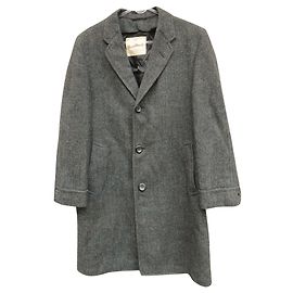 Autre Marque vintage coat made in USA in Harris Tweed size M Grey