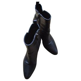 Sartore Sartre, black leather boots, 36,5. Black