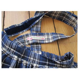 Bonpoint-Skirt with straps, tartan, 3ans.-Multiple colors