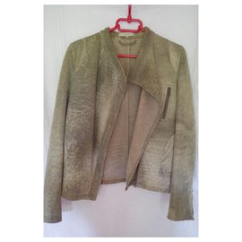 Sandro-chaqueta sandro pitillo de lana cruda-Gris