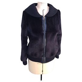Giacca Cacharel in coniglio Blu navy