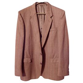 Yves Saint Laurent Jacke ysl gestreift Anthrazitgrau