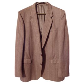 Yves Saint Laurent-Jacket ysl striped-Dark grey