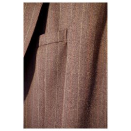 Yves Saint Laurent-Jacket ysl striped-Dark grey