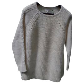 Pablo De Gerard Darel Wollpullover Cremefarben Aus weiß
