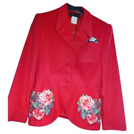 Autre Marque-Lolita Lempicka Jacke 90% laine 10% Cachemire-Rot