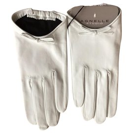 Agnelle Handschuhe Weiß