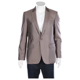 Paco Rabanne-Giacche blazer-Marrone,Argento