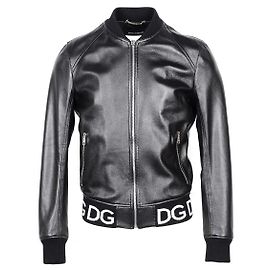 Dolce & Gabbana Dolce e Gabbana Lederjacke neu Schwarz