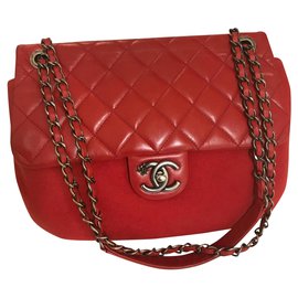 Chanel-Paris-Salzburgo 27 cm Bolsa con solapa-Roja