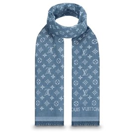 Louis Vuitton-Bufanda de Louis Vuitton-Azul