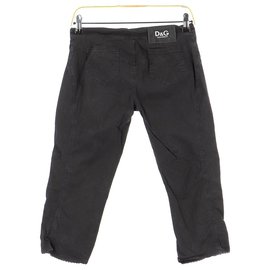 D&G-Cropped trousers-Black