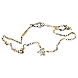Colar Pomellato "Abelha" dois ouros e diamantes. Outro