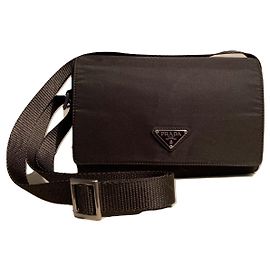 Prada Borsa in tela marrone Marrone scuro
