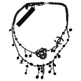 Chanel-Halsketten-Schwarz