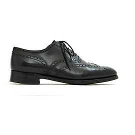 JM Weston DERBY PERFORATO NERO REGNO UNITO7.5E FR41 Nero