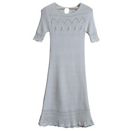 Robe en maille blanche By Malene Birger XS Blanc